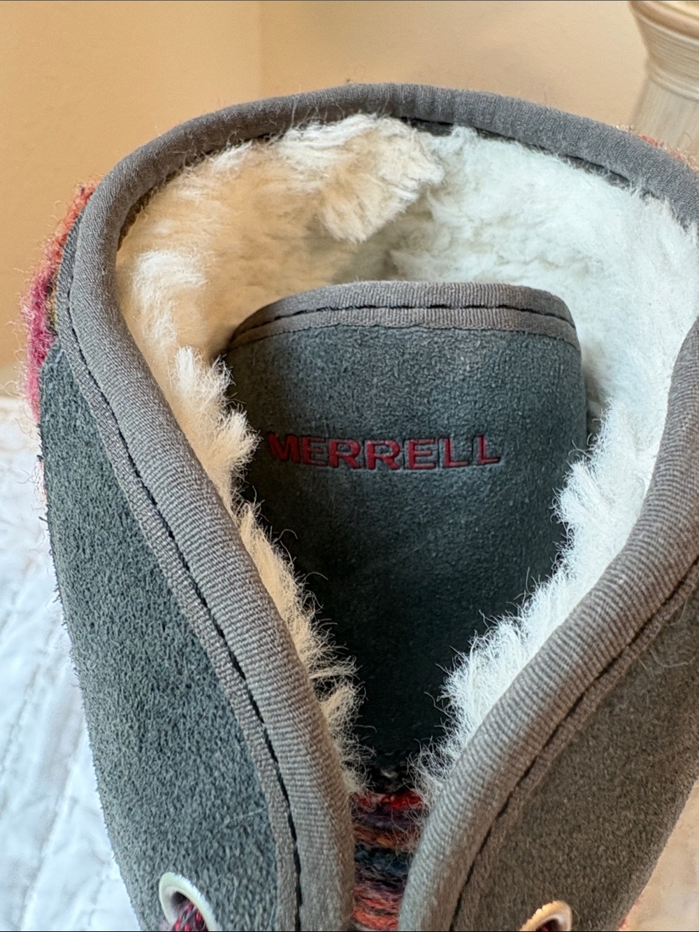 Merrell Women's Pechora Sky Tall Boots Bright Multicolor Sherpa Lined Boho NWOT - Picture 14 of 15